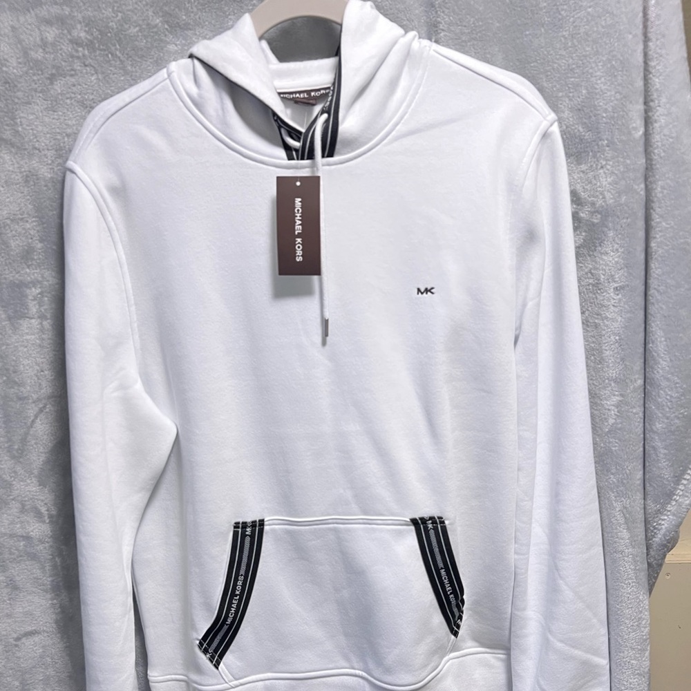 MK LG WHITE HOODIE